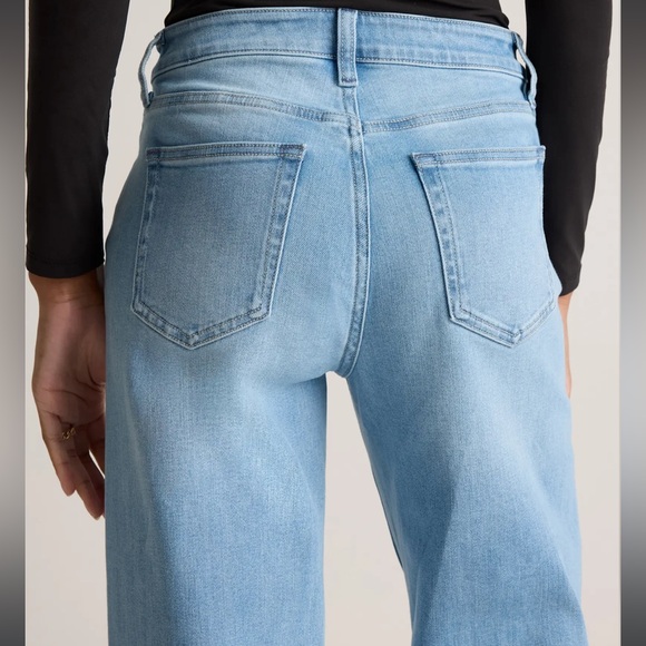 Quince Stretch High Rise Wide Leg Jeans - Picture 4 of 9